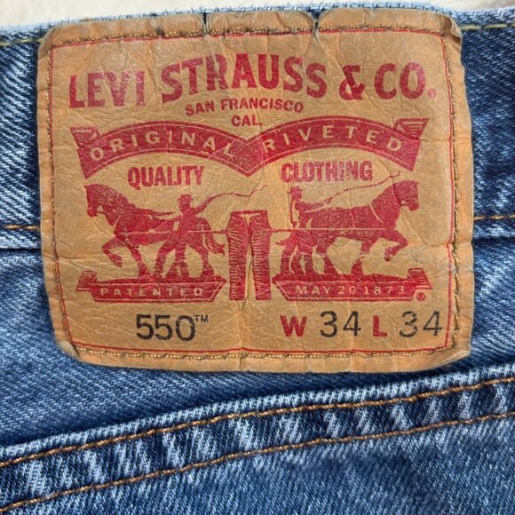 Levi's Men's 550 Relaxed Fit 34 x 34 Denim Jeans - Picture 11 of 16